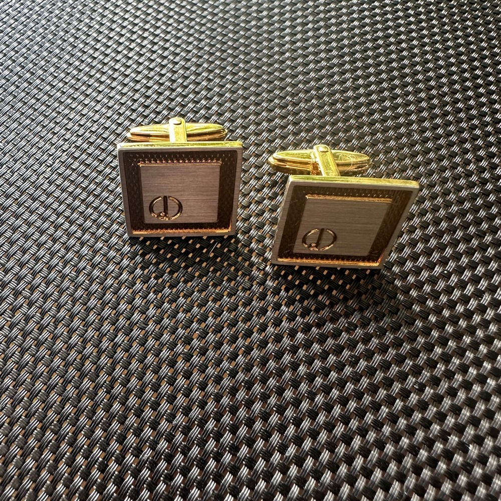 Gold and Silver Cufflinks